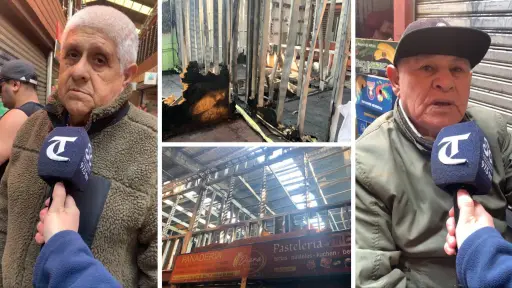 Pérdidas casi millonarias: locatarios relatan impacto de incendio en la Vega Techada