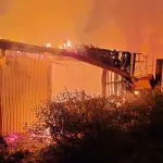 Incendio Casona, Bomberos de Los Ángeles