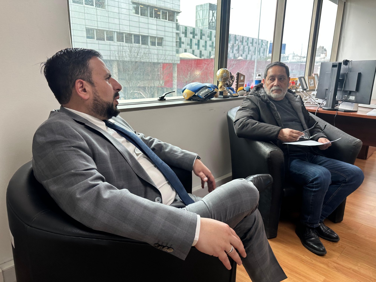 Se concretó una tercera reunión con el seremi de Transportes y Telecomunicaciones de la región del Biobío, Patricio Fierro Garcés. / SLEP Puelche