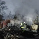 Incendio Km 6 camino El Peral, Cuerpo de Bomberos Los Ángeles