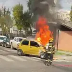 Vehículo se incendia en plena vía pública de Los Ángeles, Diario La Tribuna