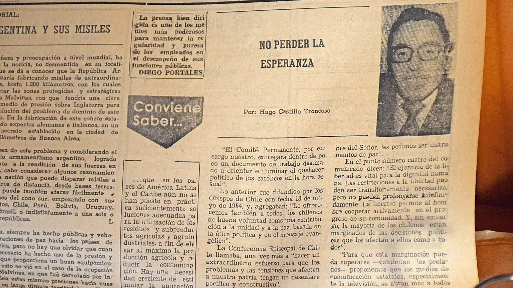Gran parte de las publicaciones incorporadas en el libro las realizó en la década de los 80, en Diario La Tribuna. / Diario La Tribuna