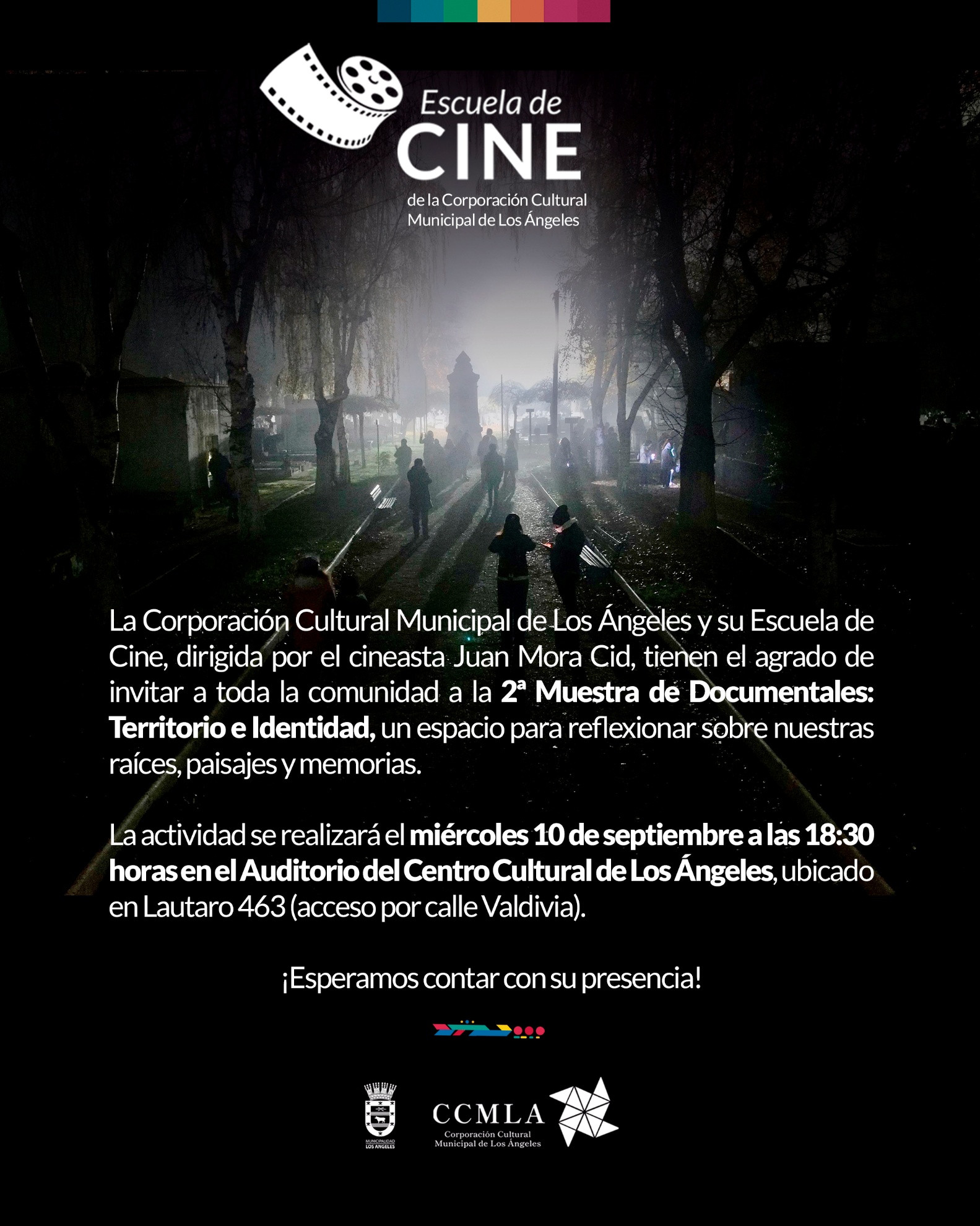 Afiche oficial / Escuela de Cine de la Corporación Cultural Municipal de Los Ángeles