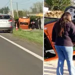 La afectada fue trasladada a un centro asistencial.