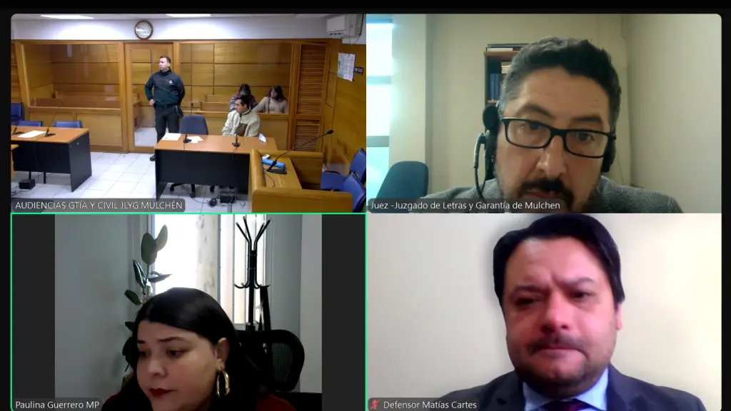La audiencia de formalización de cargos / Juzgado de Garantía de Mulchén., Poder Judicial