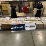 Encuentran más de 235 kilos de resina de marihuana en encomienda de gatas hidraulicas , Aduana Metropolitana 