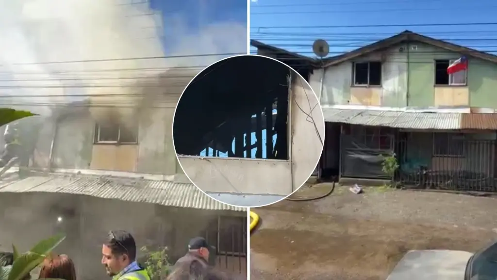 Incendio afectó a tres viviendas en Nacimiento, Nacimentano