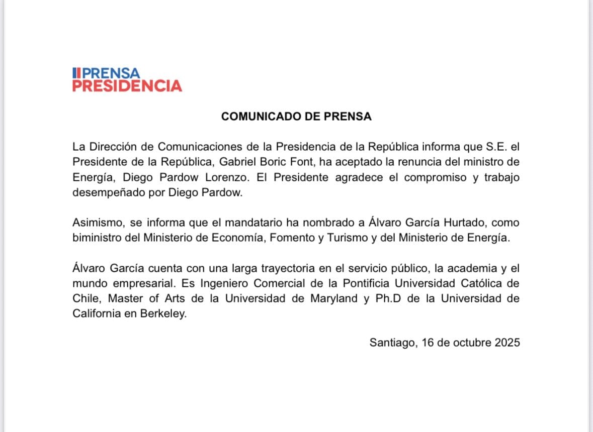 Comunicado  / Presidencia