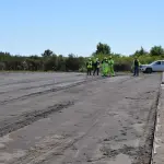 La ministra de Obras Públicas, Jessica López, inspeccionó los trabajos en el recinto de Los Ángeles, parte del plan nacional que contempla 100 puntos de posada