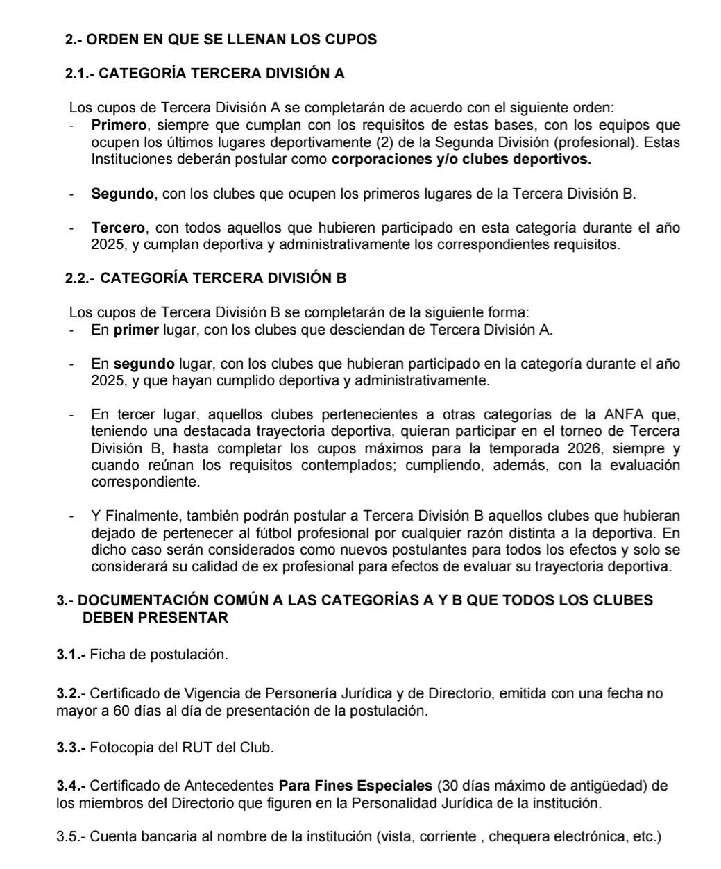 La nueva reglamentación aprobada por el Consejo de la ANFA establece que  / La Tribuna