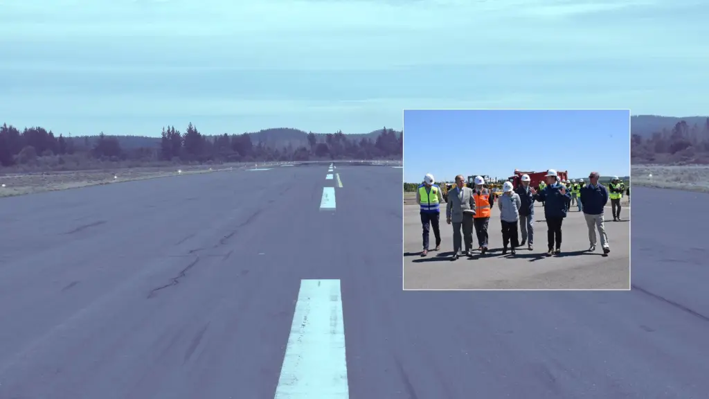 Según el gobernador regional, CMPC está dispuesta a facilitar vía comodato el terreno colindante de 300 metros necesario para completar la pista.