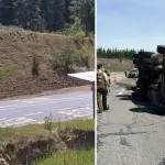 Camión con excremento de gallina terminó volcado en la entrada de Yumbel, Diario La Tribuna