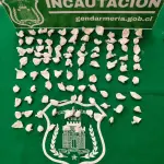 Droga incautada por funcionarios de Gendarmería., Gendarmería 