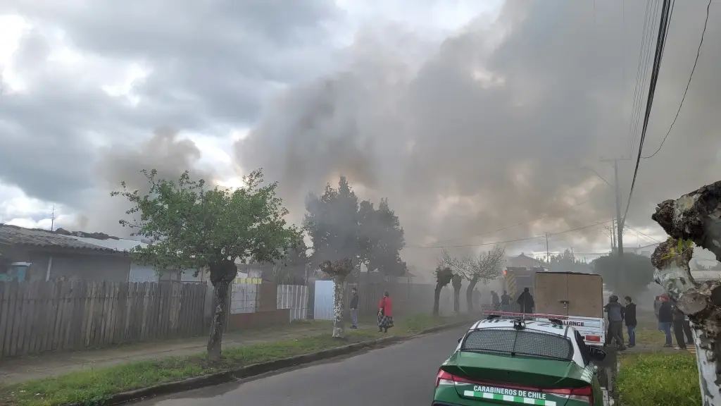 Incendio en vivienda de Yumbel terminó sin lesionados ni propagación a viviendas , Diario La Tribuna