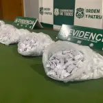 Clorhidrato de cocaína y pasta base de cocaína fueron incautadas por Carabineros., Cedida
