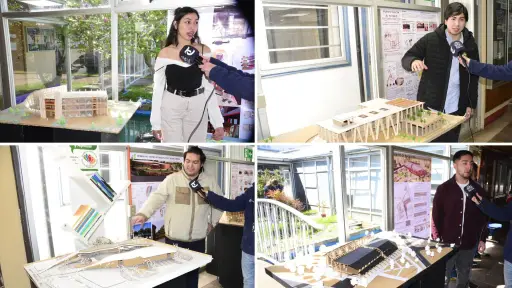 Los cuatro proyectos de estudiantes de Arquitectura que inspiran el futuro Centro de Innovación de la UdeC en Los Ángeles