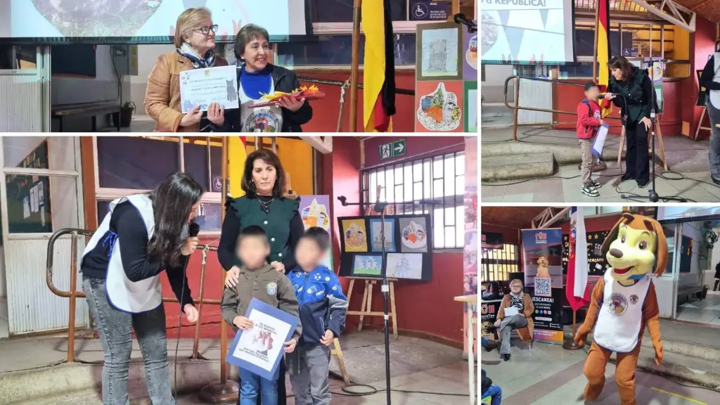 Actividad organizada por la Sociedad Protectora de Animales se realizó en la escuela República de Alemania, en el marco del Día Mundial de los Animales, para enseñar a los niños cuidados y respeto hacia sus animales.