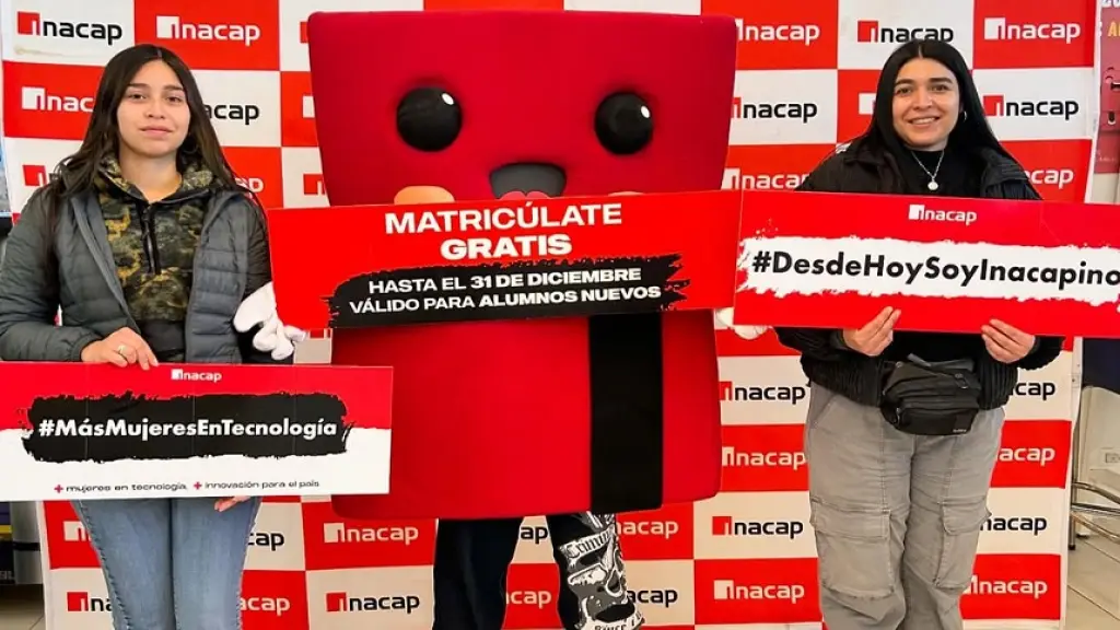 La institución recuerda que está adscrita a la gratuidad, y que para matricularse no es requisito rendir la PAES, lo que facilita el acceso a una educación de calidad, con carreras modernas, con sello tecnológico y alta empleabilidad. / INACAP Los Ángeles