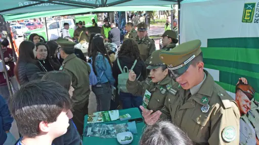 Jóvenes participaron en El Día del Postulante a Carabineros realizado en Los Ángeles