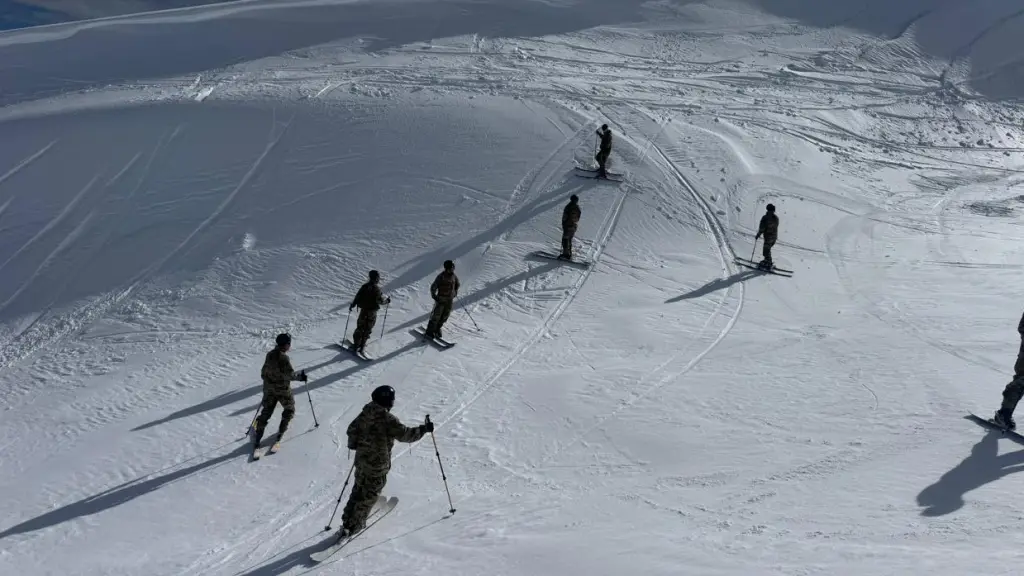Soldados de Los Ángeles se entrenan en el volcán Llaima para reforzar operaciones en montaña, Dirección de Comunicaciones Estratégicas del Ejército.