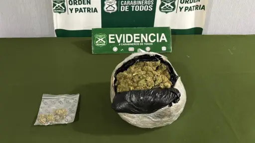 Detienen en Cabrero a hombre que trasladaba más de 640 gramos de marihuana en bus interprovincial 