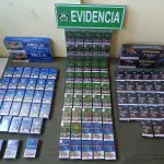 Decomiso de más de 160 cajetillas de cigarros por parte de la Sección Centauro en Los Ángeles., Cedida