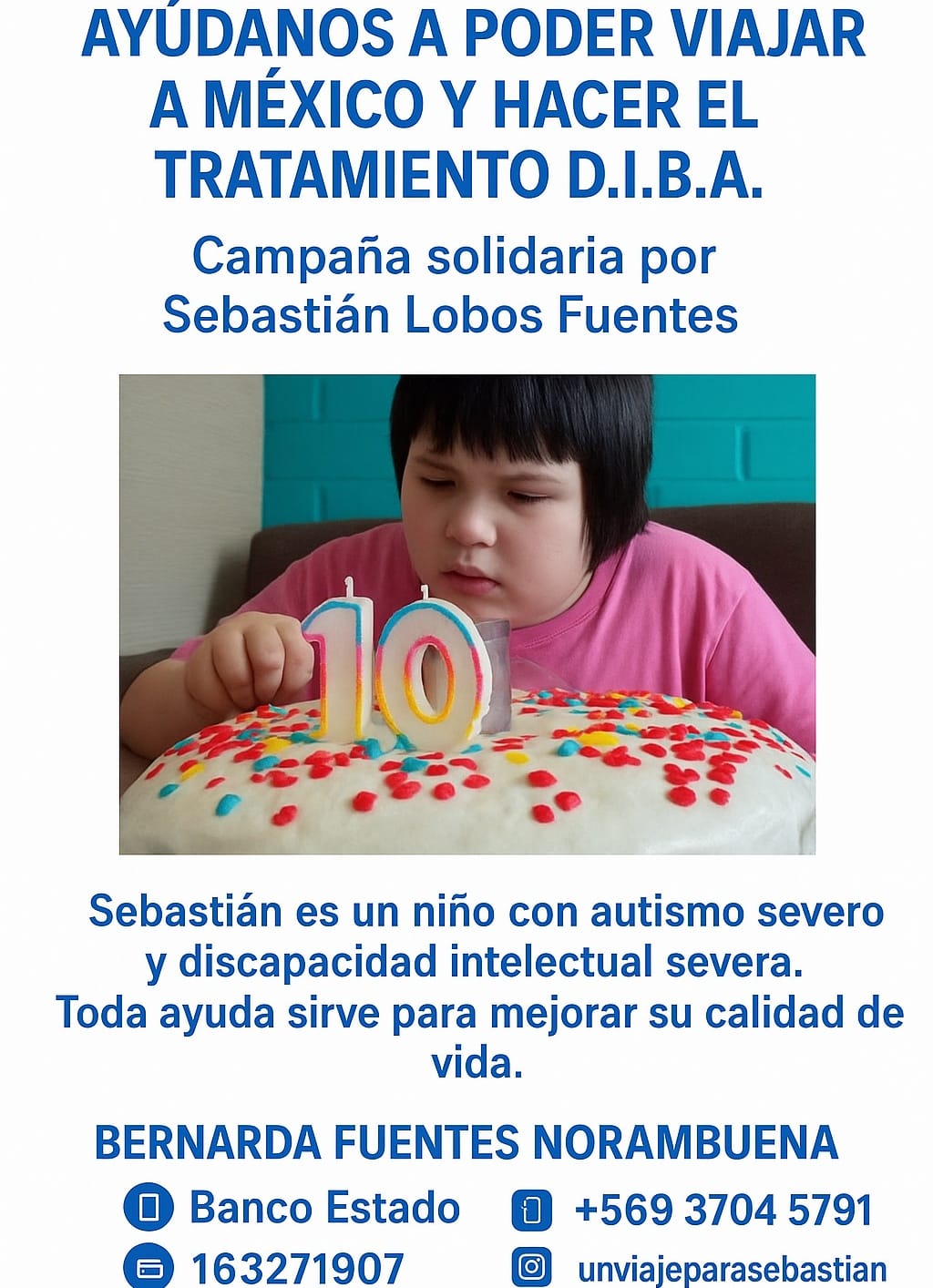 Campaña por Sebastián / Cedida