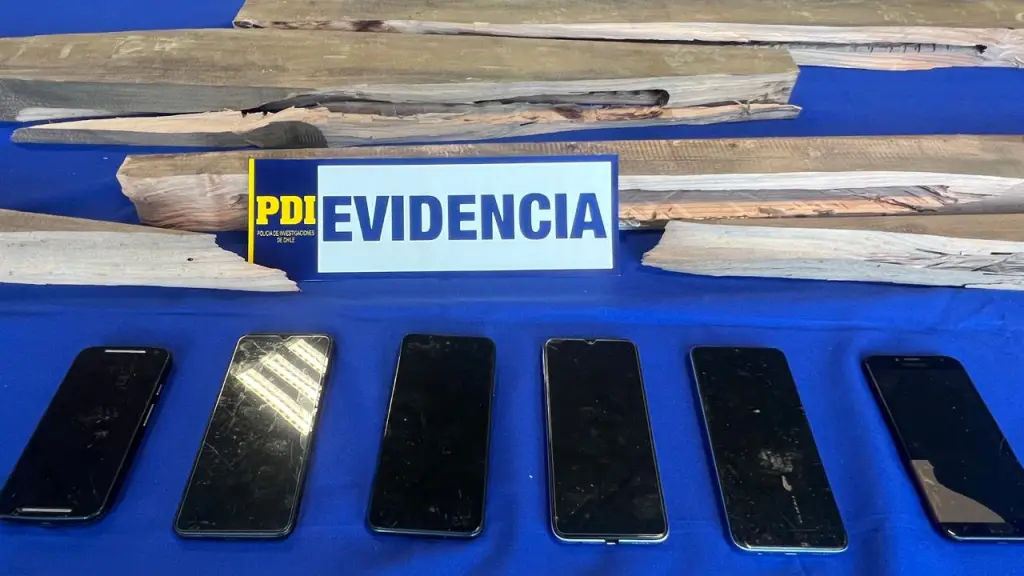 Celulares incautados por la PDI Temuco, PDI Araucanía