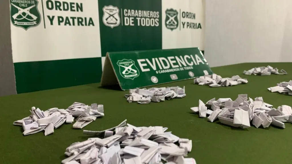 Más de 200 dosis de droga fueron incautadas por personal del O.S.7 en la provincia de Biobío. / Cedida