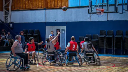Realizan encuentro de básquetbol inclusivo en Quilaco