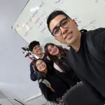 Profesor Jaime Molina y alumnos liceo Nuevo Mundo, La Tribuna