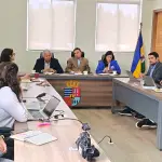 Reunión con autoridades en Mulchén., Cedida