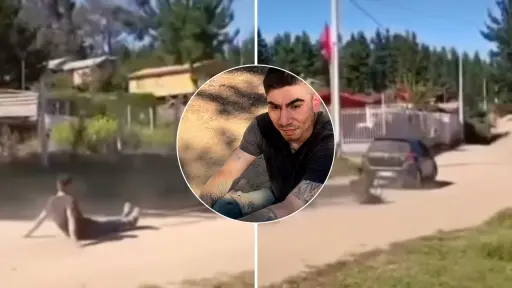 Vecinos amarraron a presunto ladrón y lo arrastraron en un auto en Laguna Verde 