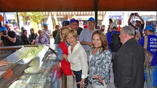 Evelyn Matthei lanza su candidatura presidencial en Los Ángeles con acto ciudadano y recorrido por el centro