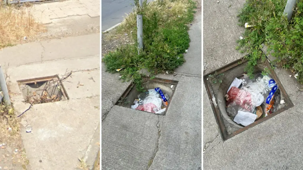 Vecino de Los Ángeles denuncia que cámara de alcantarillado lleva más de medio año destruída y expuesta , Diario La Tribuna