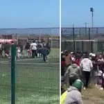 Partido amateur terminó en batalla campal entre jugadores e hincha en San Pedro de La Paz, X