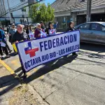Marcha paro Confusam por centro de Los Ángeles, La Tribuna