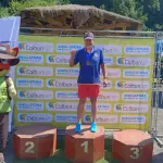 Validando su categoría, el experimentado nadador de 62 años, Jürgen Contreras se coronó por tercera vez consecutiva como el ganador de la competencia.