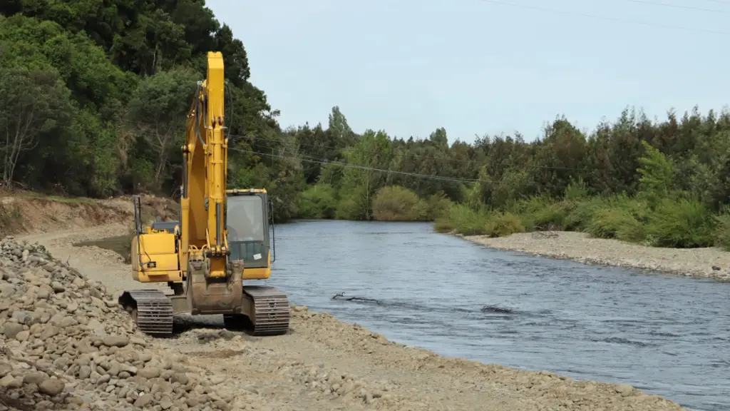 Defensas fluviales río Renaico en Mulchén