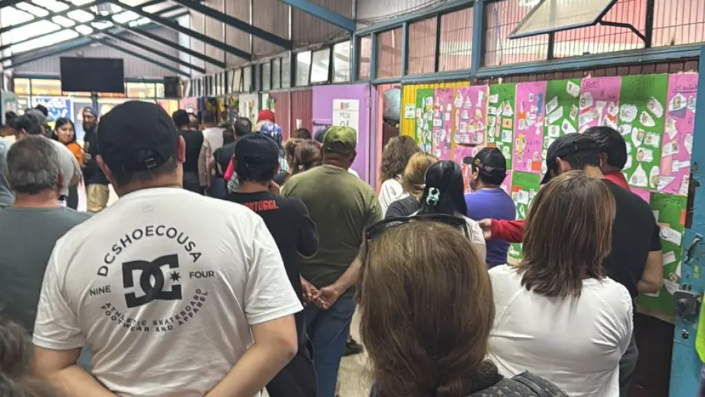 Reportan afluencia de votantes en Liceo La Frontera de Negrete, Diario La Tribuna