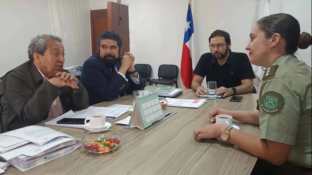 Reunión de seguridad en Laja, Municipalidad de Laja