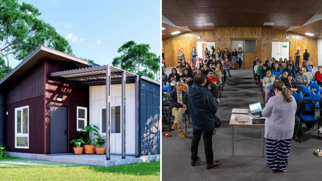 98 familias de Monte Aguila conocieron cómo serán sus futuras viviendas, Municipalidad de Cabrero 