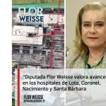 La diputada aseguró que continuará en su labor territorial para que cada hospital avance con prontitud.