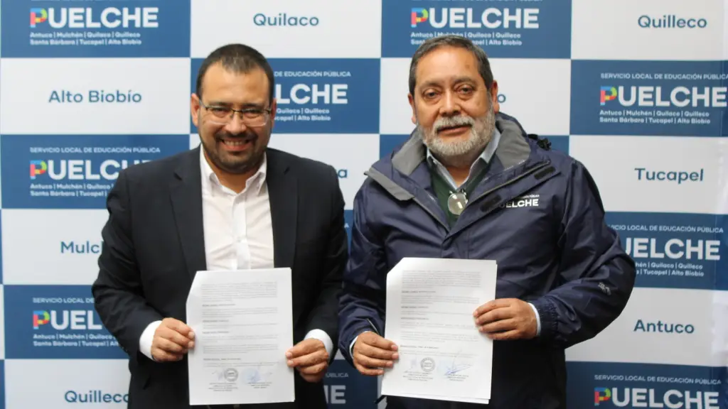 Firma convenio entre SLEP de Puelche y SENDA Biobío, SLEP de Puelche