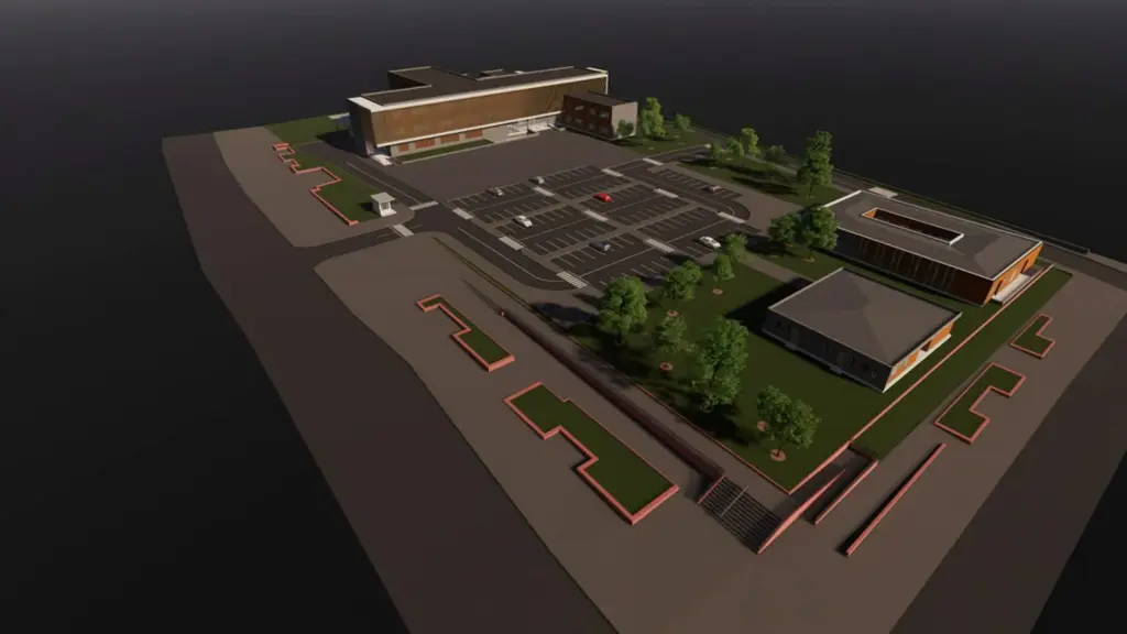 as obras del nuevo hospital de Nacimiento presentarían entre un 13 y 14% de avance, según detalló el alcalde Carlos Toloza., Cedida