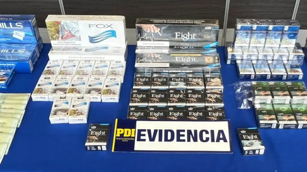 Las cajetillas fueron incautadas y derivadas a Aduanas., PDI Araucanía