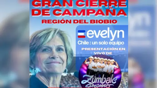 Evelyn Matthei realizará cierre de campaña en el Biobío con show de Zúmbale Primo