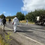Ataque incendiario en ruta Angol Collipulli, PDI