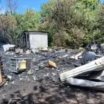 Incendio destruyó vivienda en sector Cuñibal de Los Ángeles., CBLA