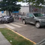 Fuerte colisión en pleno centro de Los Ángeles deja al menos dos lesionados, Diario La Tribuna